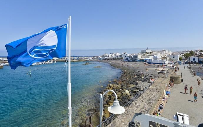 09-07-2020 AGAETE. Bandera azul en la playa de Las Nieves. Fotógrafo: ANDRES CRUZ  | 09/07/2020 | Fotógrafo: Andrés Cruz