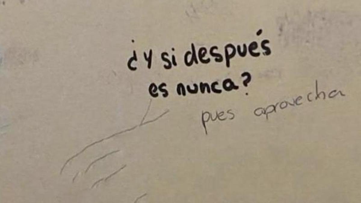 ¿Y si después es nunca? Pues aprovecha.