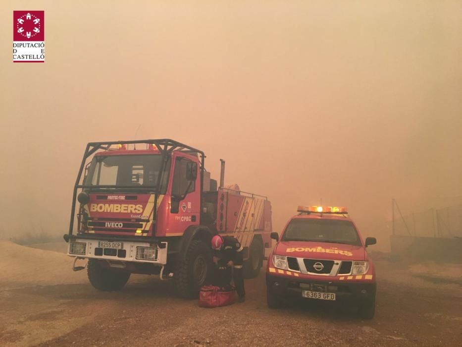 Incendio forestal en Culla