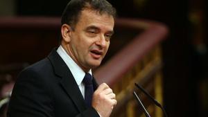 Alfred Bosch, en la tribuna del Congreso de los Diputados.