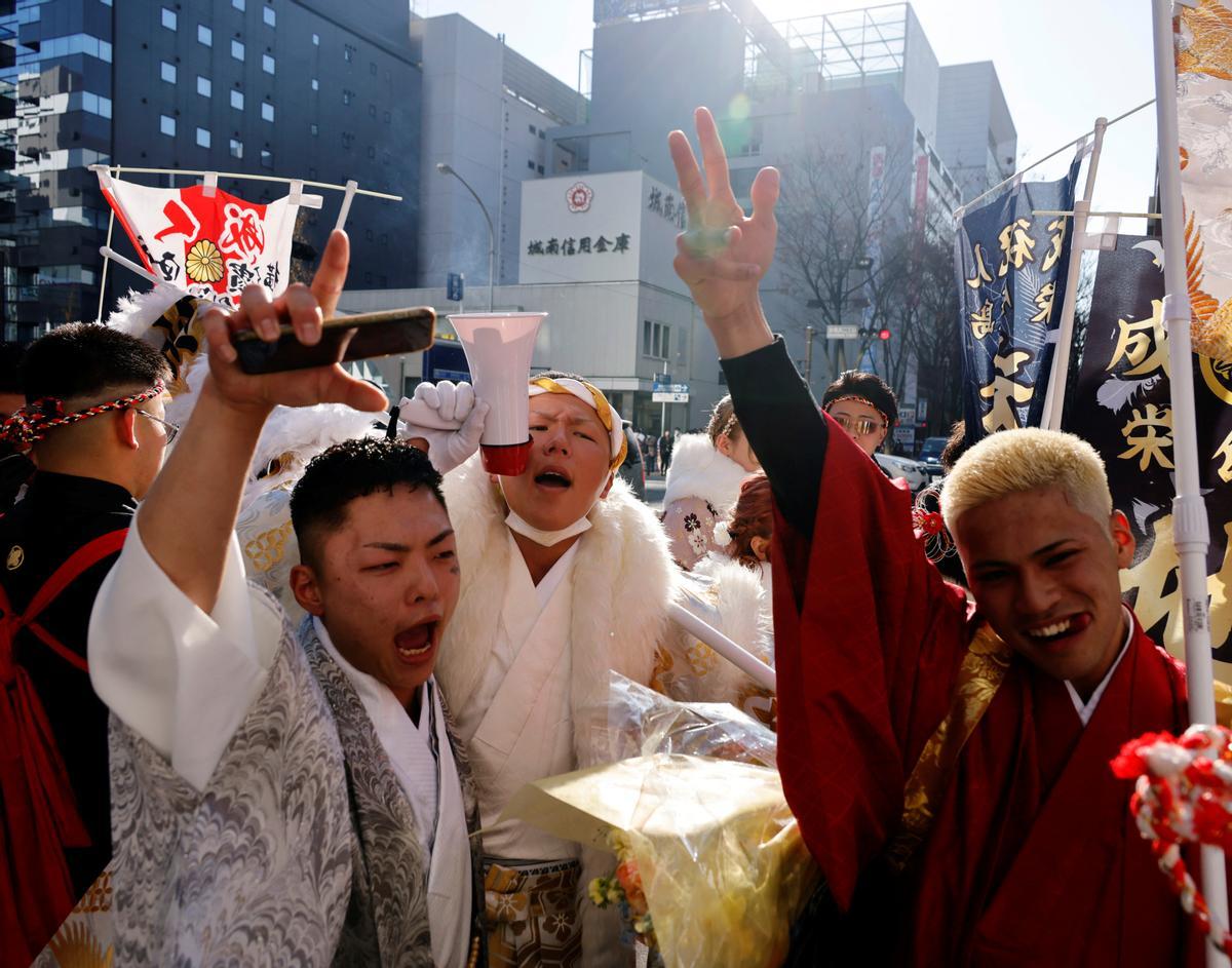 Ceremonia de celebración del Día de la Mayoría de Edad en Japón