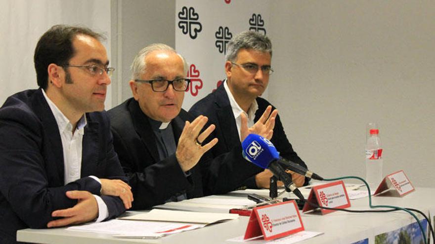 Francisco José Sánchez Heras, Gabriel Leal Salazar y Patricio Jesús Fuentes Maltés, en la rueda de prensa.