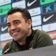 Xavi Hernández en la rueda de prensa previa al partido contra el Atlético de Madrid