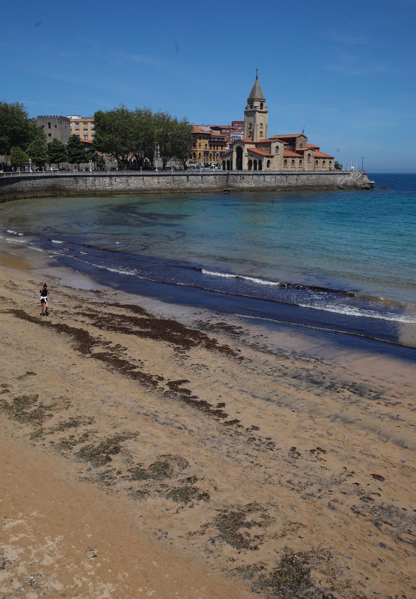 Día veraniego en pleno mayo en Gijón