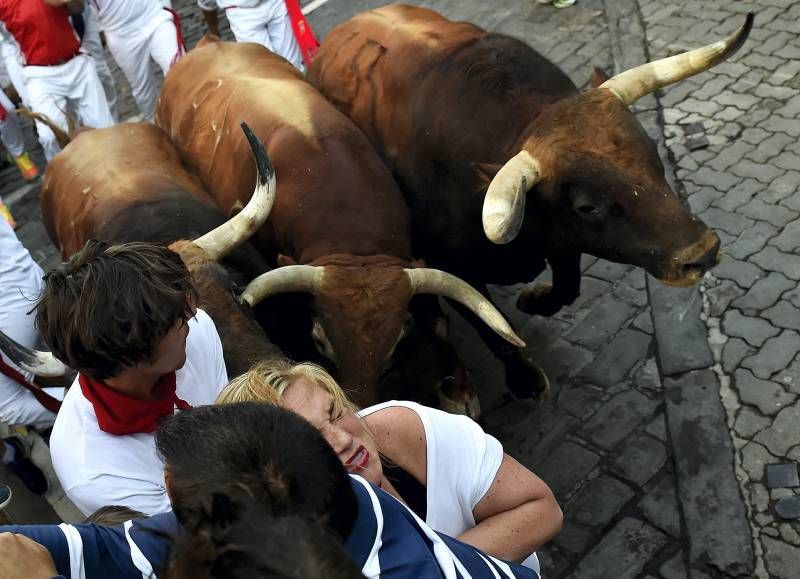 Encierro del cuarto día de las fiestas