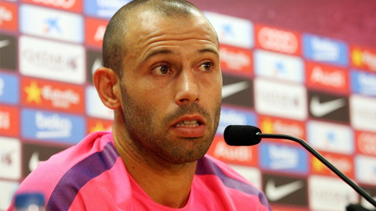 Javier Mascherano está seguro de que el Barça luchará por todos los títulos