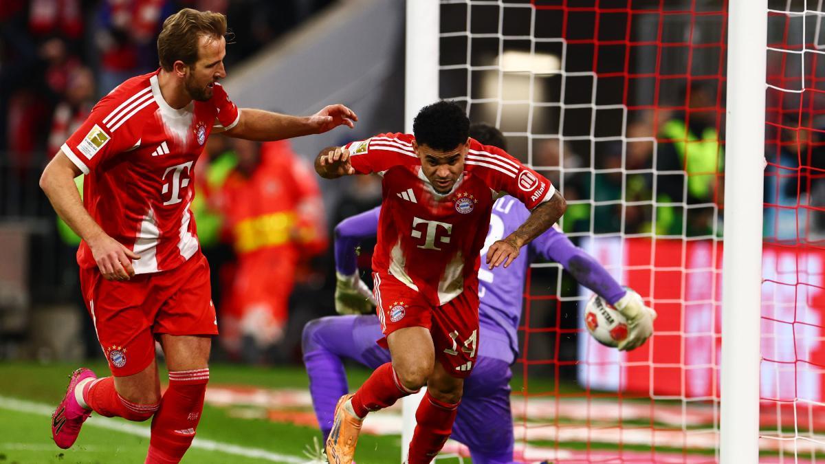 Luis Díaz y Harry Kane, las dos principales figuras del Bayern Múnich