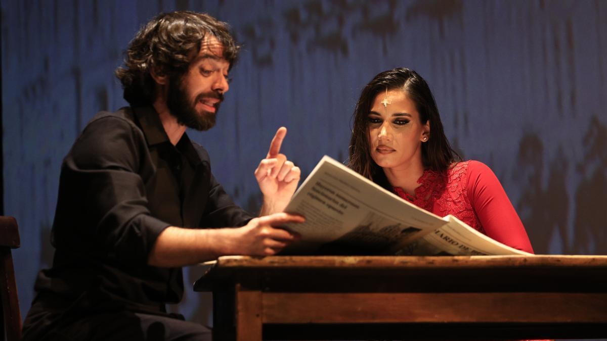 La cantante India Martínez y el actor Alberto Amarilla en ‘Lorca por Saura’.