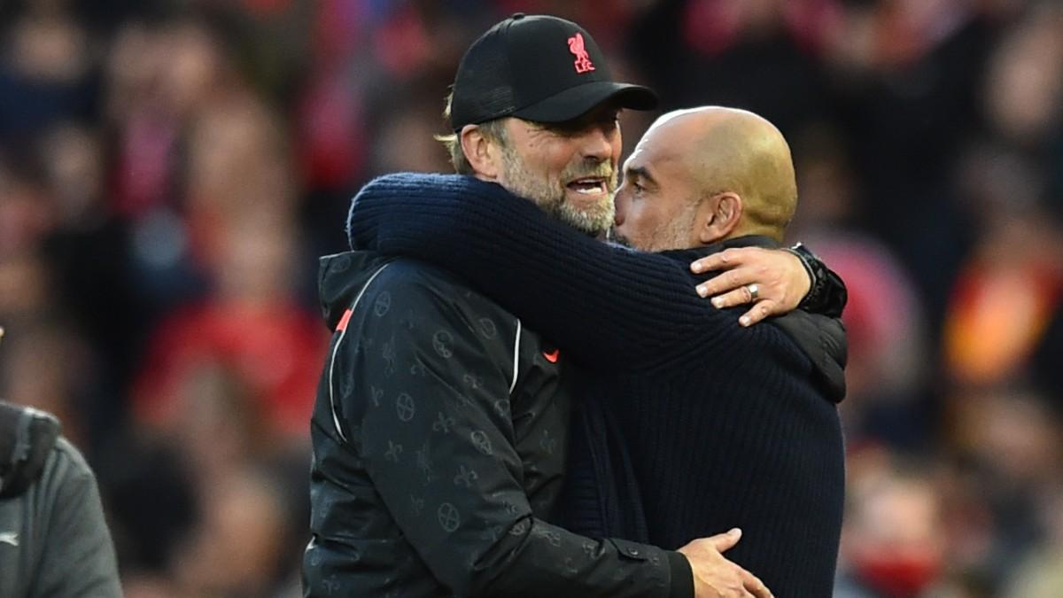 Klopp y Guardiola, en Anfield