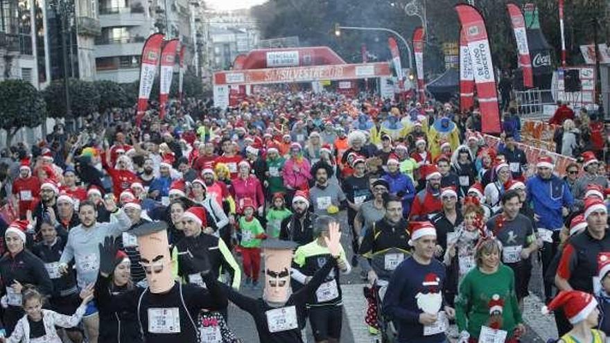 Imagen de la San Silvestre del pasado año. // Ricardo Grobas