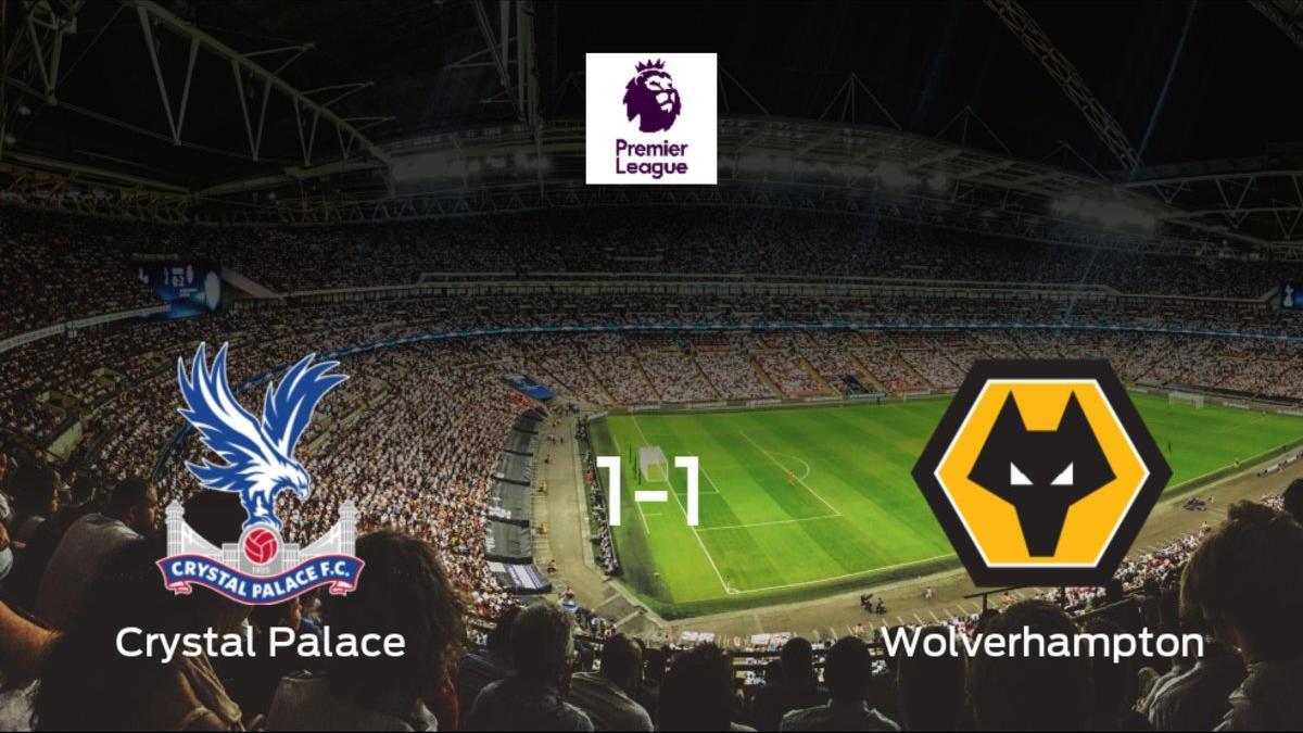 El Crystal Palace y el Wolverhampton Wanderers empatan y suman un punto a su casillero (1-1)
