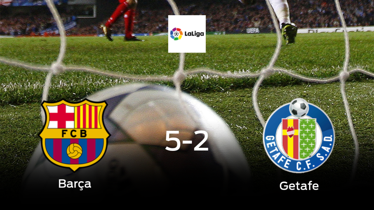 El Barcelona consigue los tres puntos en casa tras pasar por encima del Getafe (5-2)