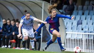 Lieke Martens, en una acción durante un partido de Liga ante la Real.