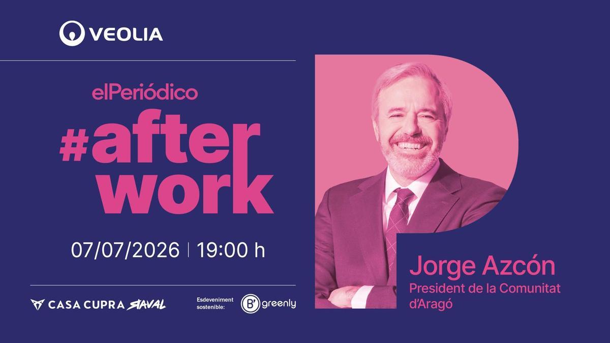 Afterwork de EL PERIÓDICO con Jorge Azcón, presidente de Aragón