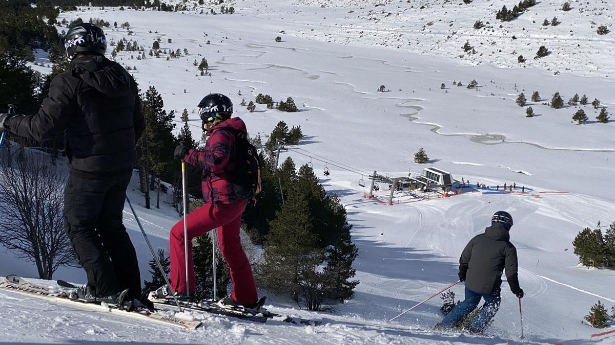 Vista de l&#039;estació d&#039;esquí de Font Romeu