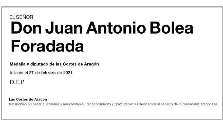 Juan Antonio Bolea Foradada