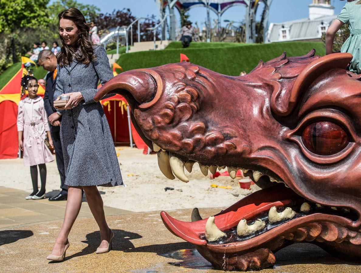 Kate Middleton con abrigo de Michael Kors