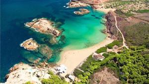 Playa del Escull Llarg, en Menorca.