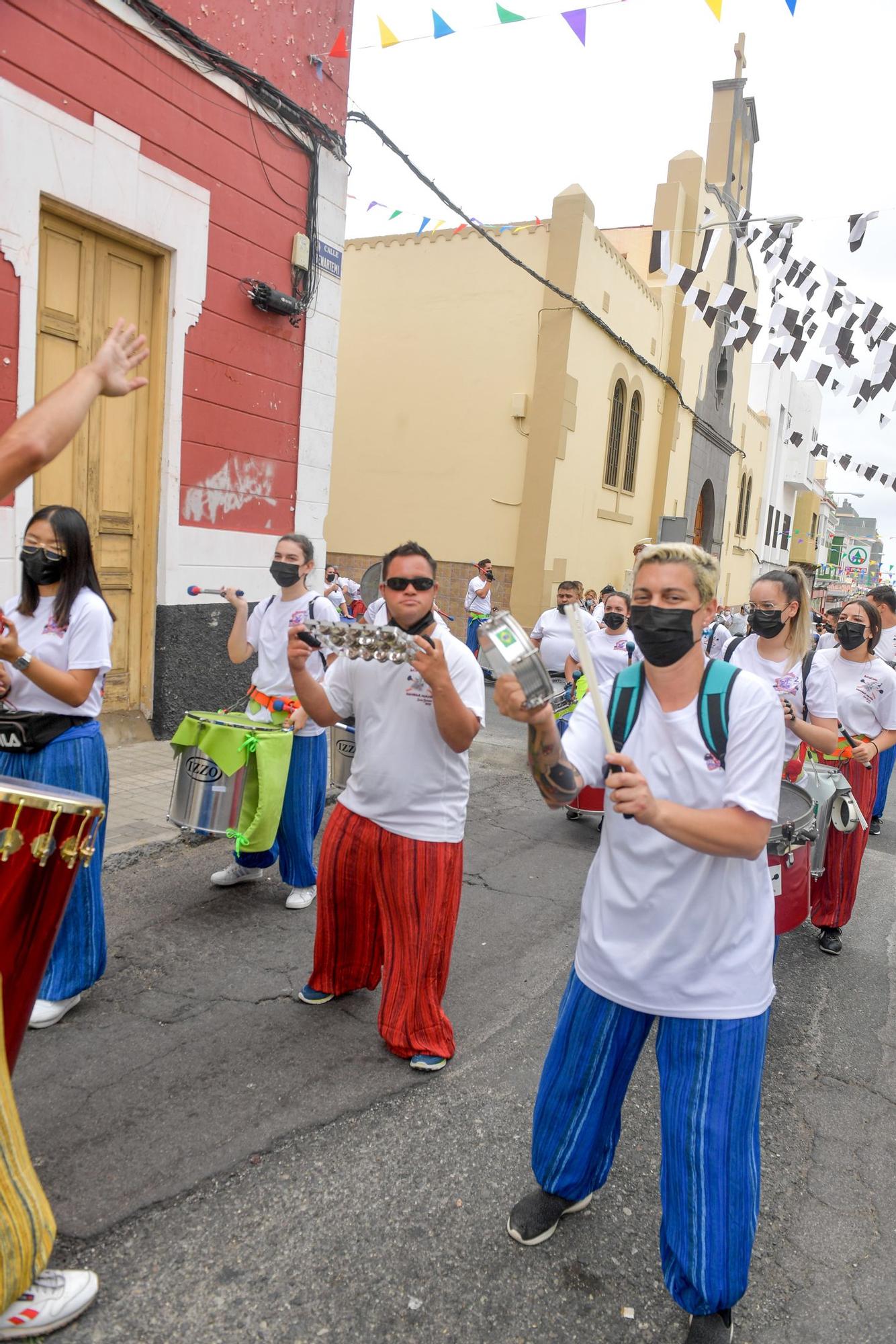 Pasacalles anunciador de las fiestas del Carmen en La Isleta (06/07/2021)