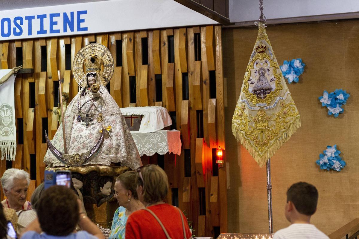 La Virgen de la Montaña en la Residencia Cervantes de Cáceres