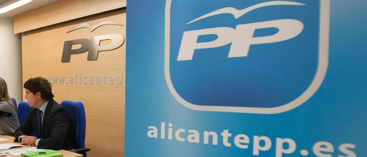 Sede del PP de Alicante en la avenida de Salamanca, donde se debe celebrar la asamblea.