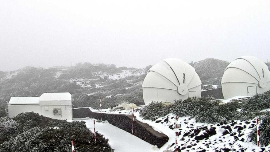 La borrasca deja nieve en Tenerife y La Palma