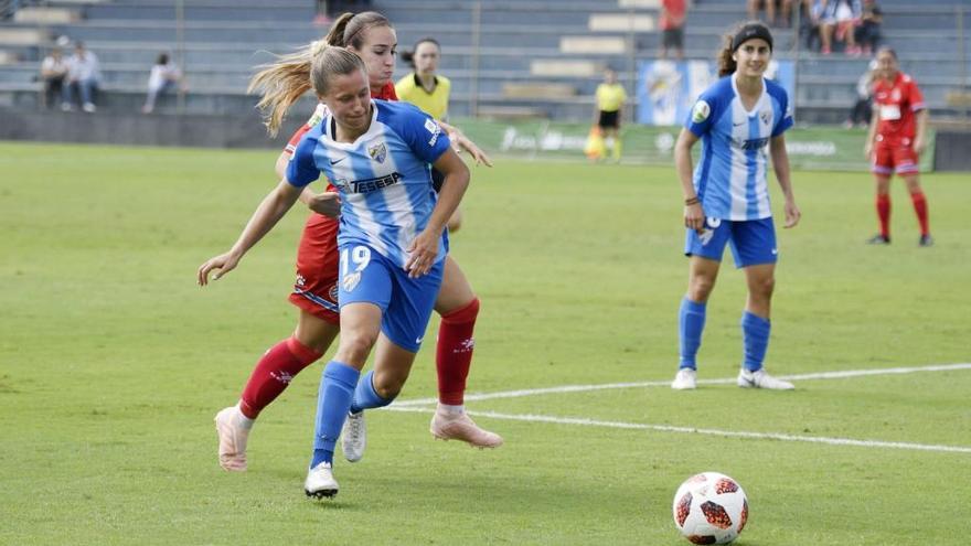 Dominika, en una acción ante el Espanyol el domingo