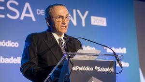 Javier Moll en una de las ediciones del premio Empresa de lAny