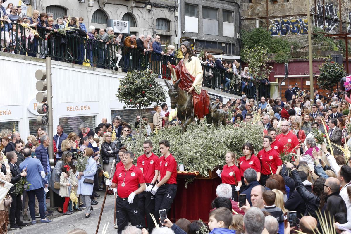 Foto de archivo de la procesión de La Borriquilla en Vigo.