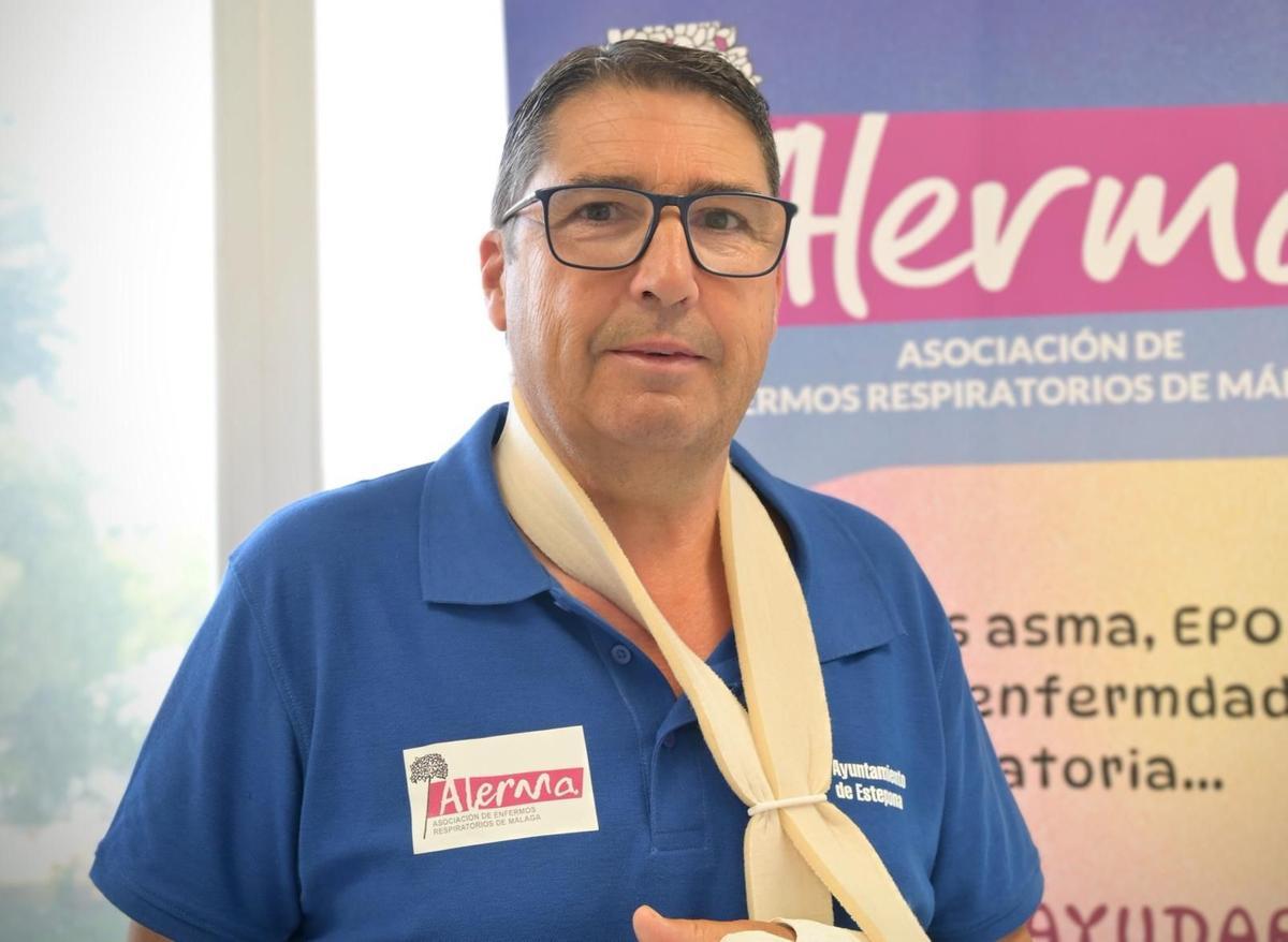 Jesús de la Hera, presidente de la Asociación de Enfermos Respiratorios de Málaga (ALERMA).