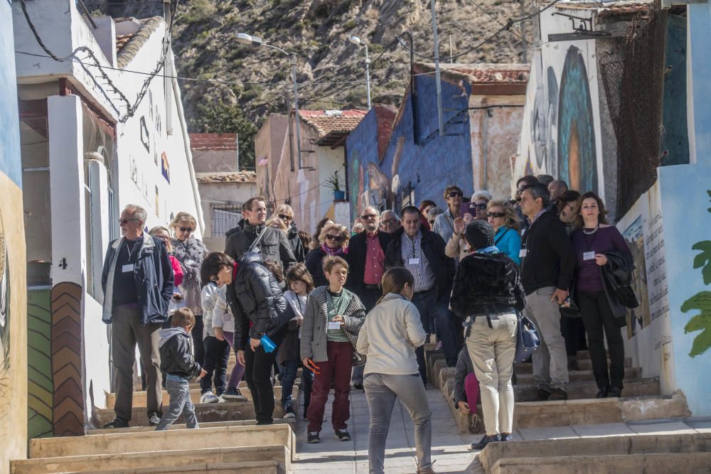 La cita se completó con una jornada gastronómica tras finalizar el recorrido por el museo al aire libre