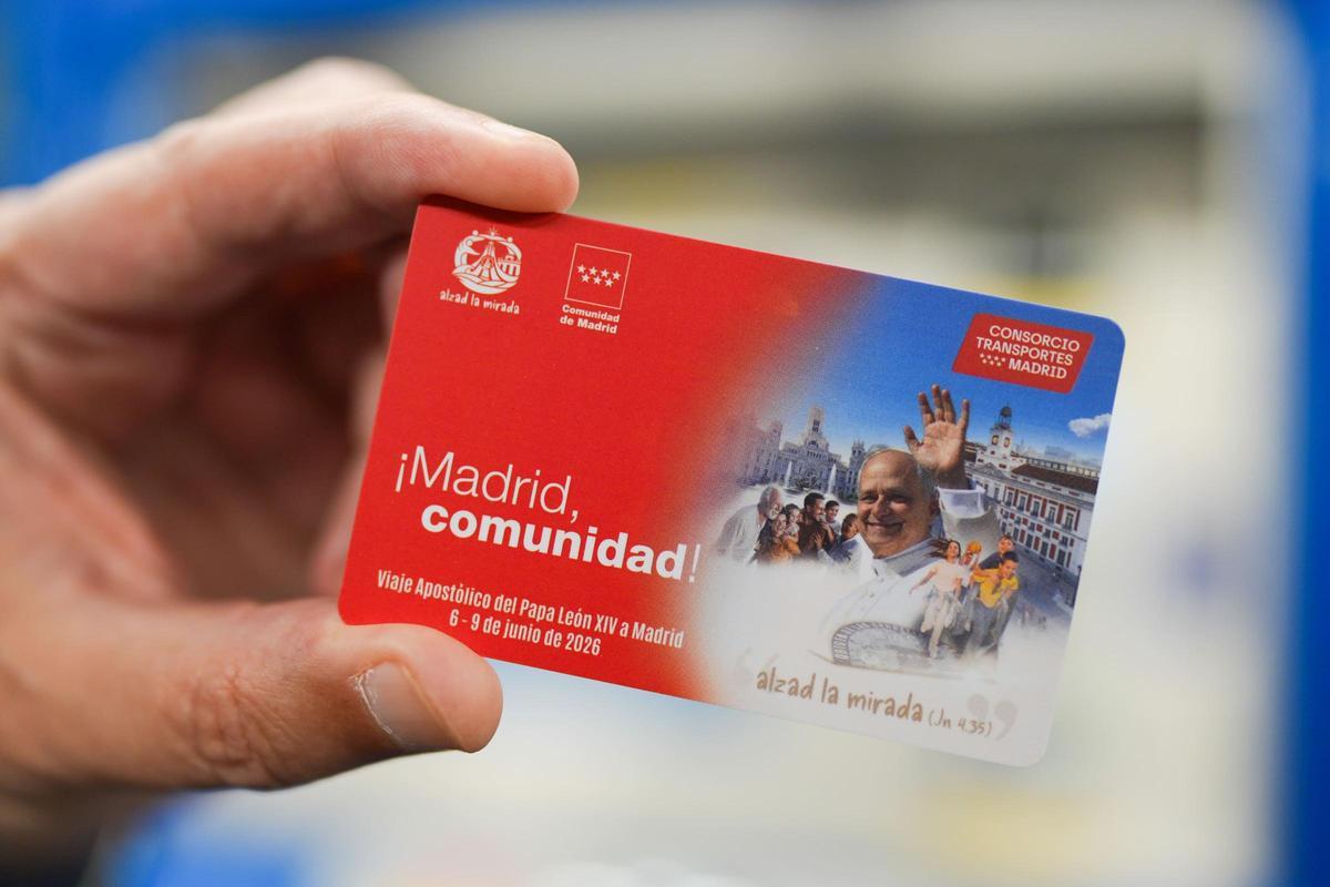 La Tarjeta Transporte Público anónima, con un diseño exclusivo inspirado en el Pontífice