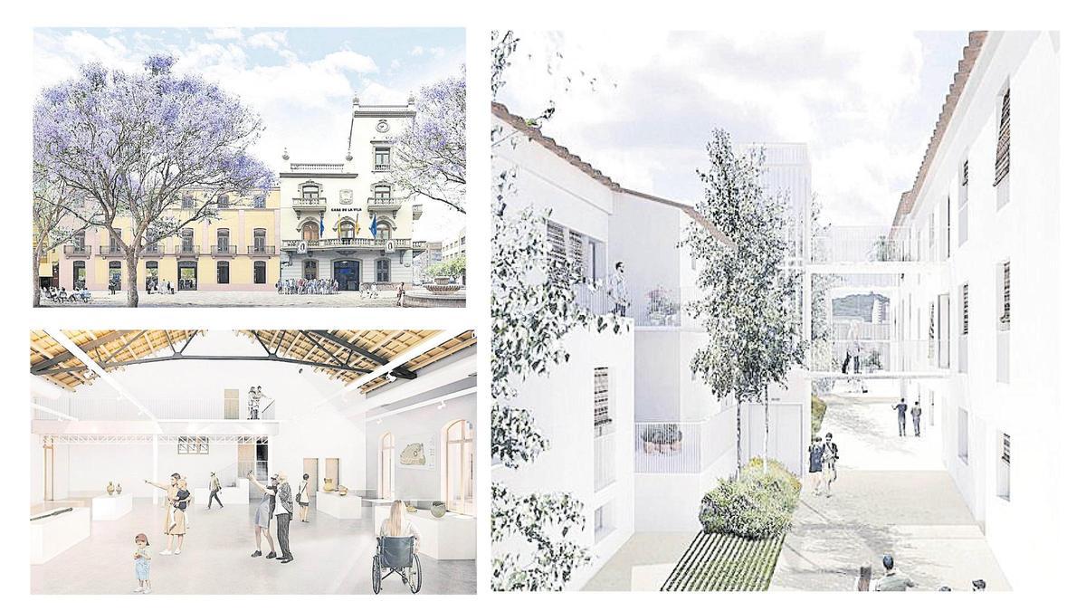 Tres de los proyectos en ejecución o a punto de iniciarse en la Vall.