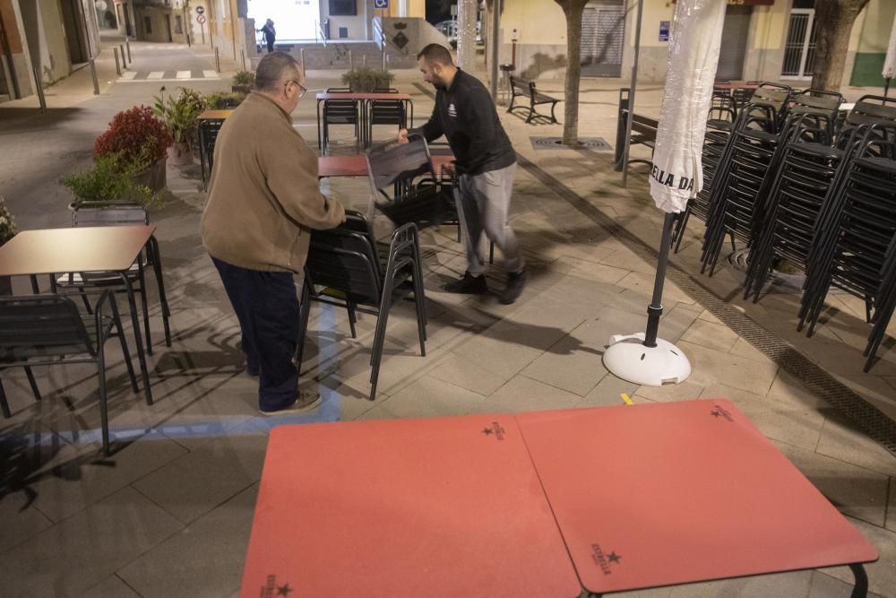 Bars i restaurants de Vilobí reobren a la fase 1 de la desescalada