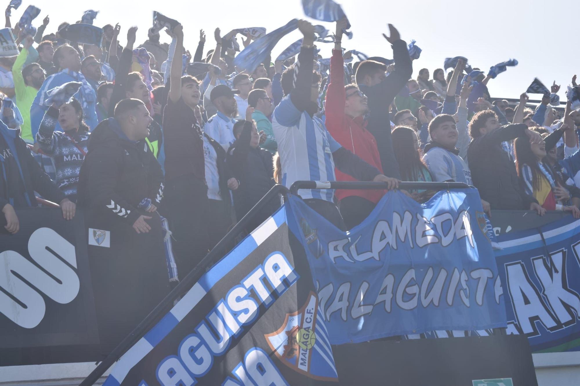 Los aficionados malagueños también estuvieron en el AD Ceuta - Málaga CF