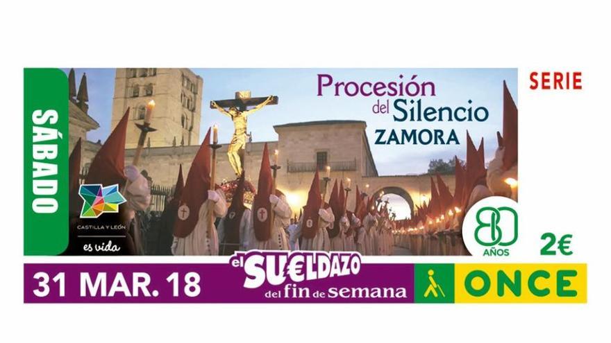La procesión del Silencio de Zamora ya tiene su imagen para el cupón de la Once del Sábado Santo