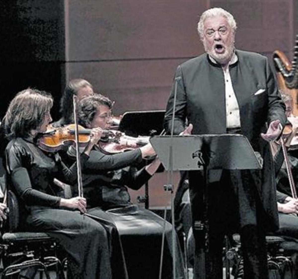 Plácido Domingo, dijous a la nit al Gran Teatre del Liceu.