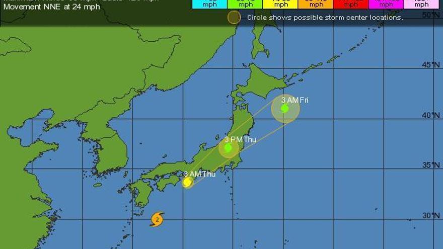 El tifón ´Melor´ amenaza Japón