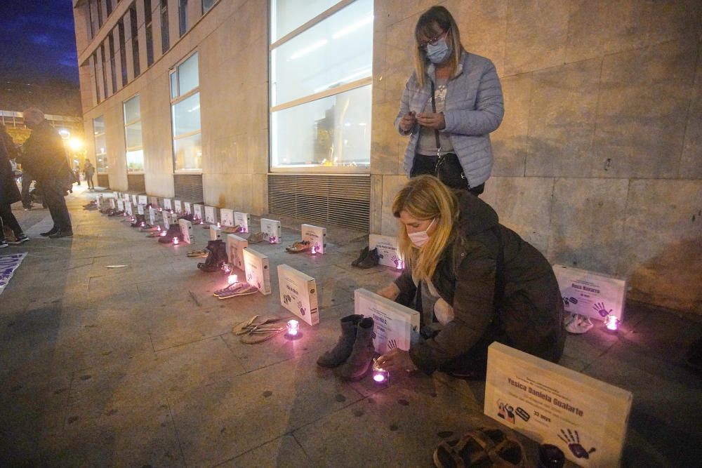 Concentració de la Plataforma Feminista de Girona