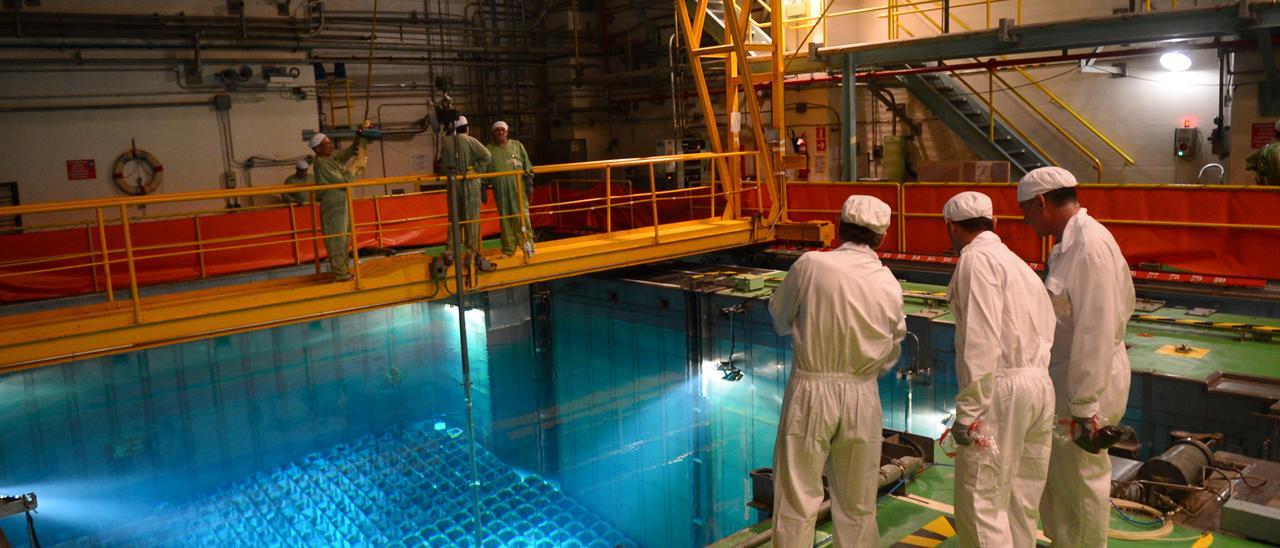 Trabajos en la Central Nuclear de Almaraz.
