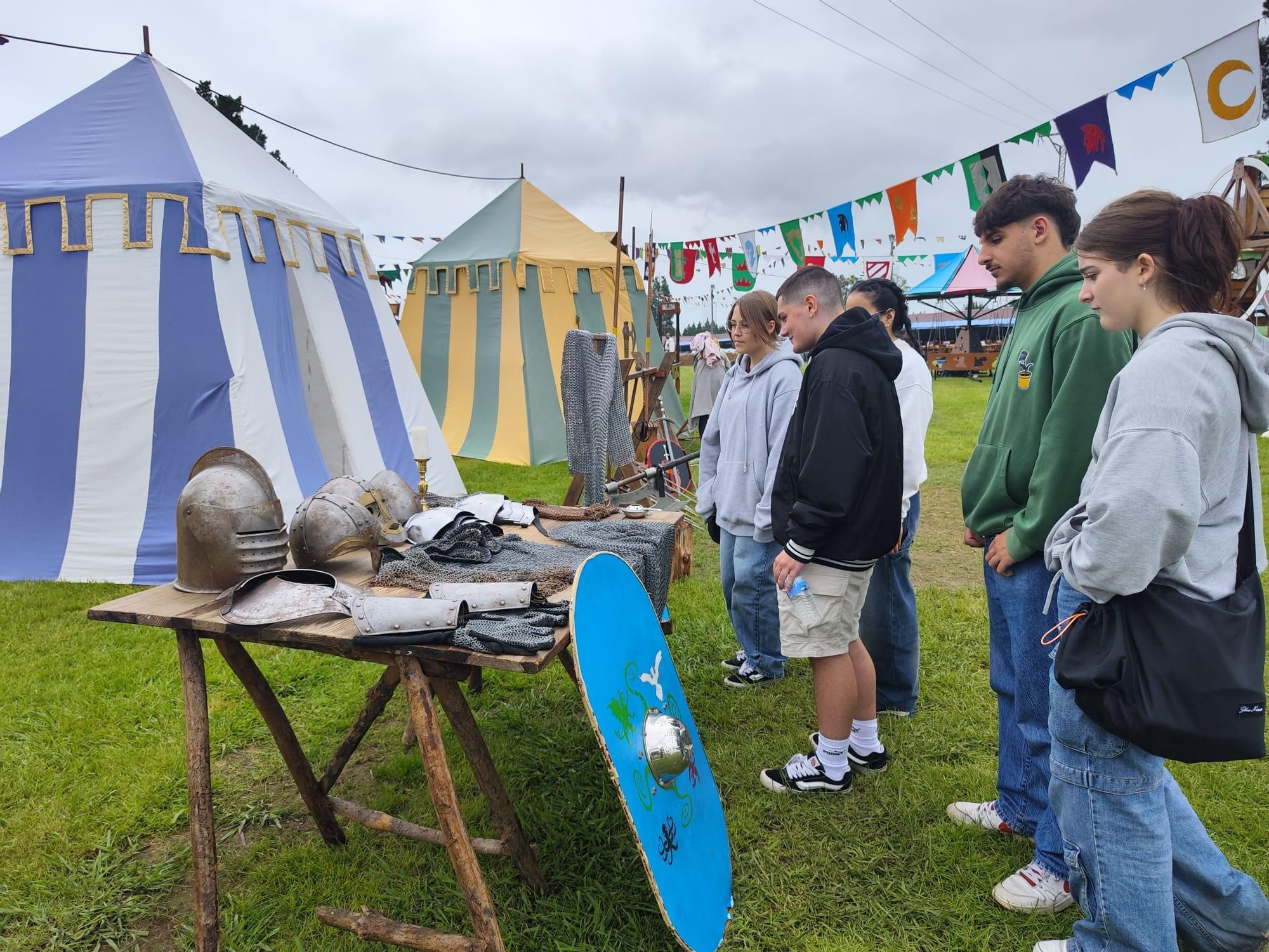 Todo listo para la gran cena y torneo medieval de Llanera
