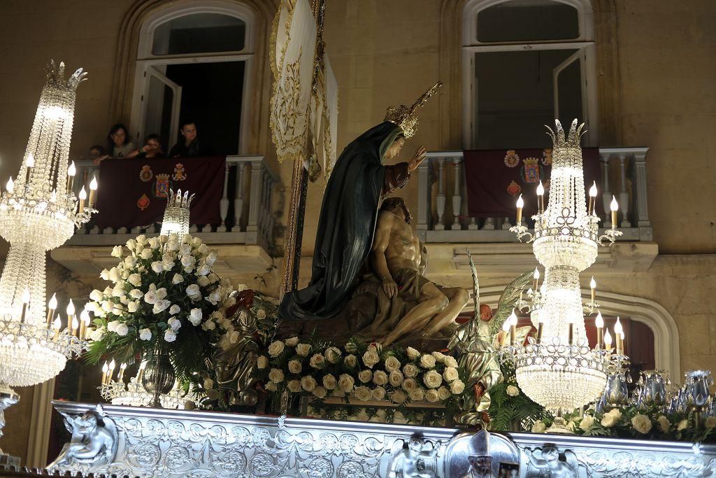 Procesión del Santo Entierro este Viernes Santo en Cartagena, en imágenes