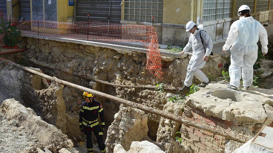 La zona donde está la entrada a uno de los refugios de la Guerra Civil.