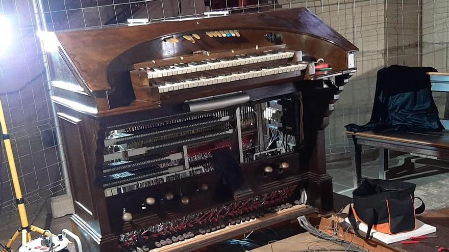 Procés de restauració de l&#039;orgue de Cardona
