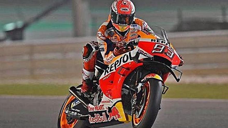 Entrenaments lliures Márquez és el més ràpid, amb nou rècord a Losail