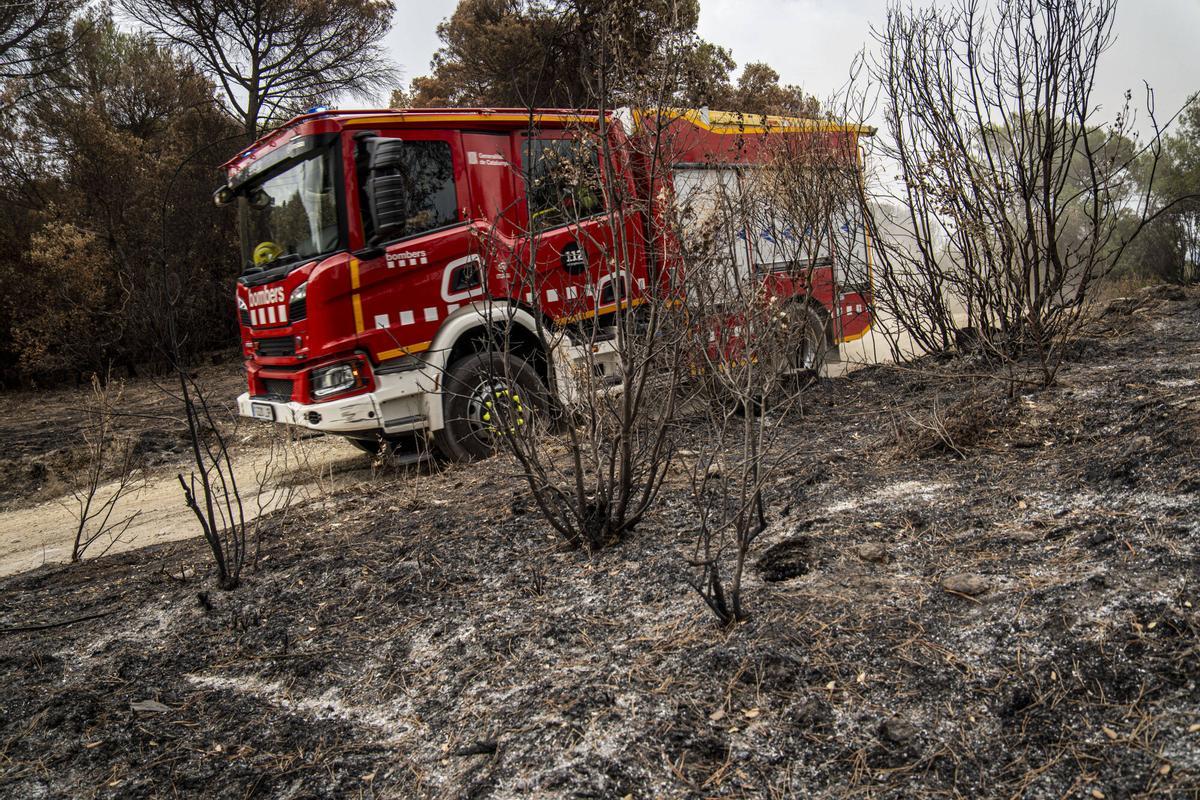 Imatges de l'incendi de Sant Quirze Safaja Imatges de l'incendi de Sant Quirze Safaja