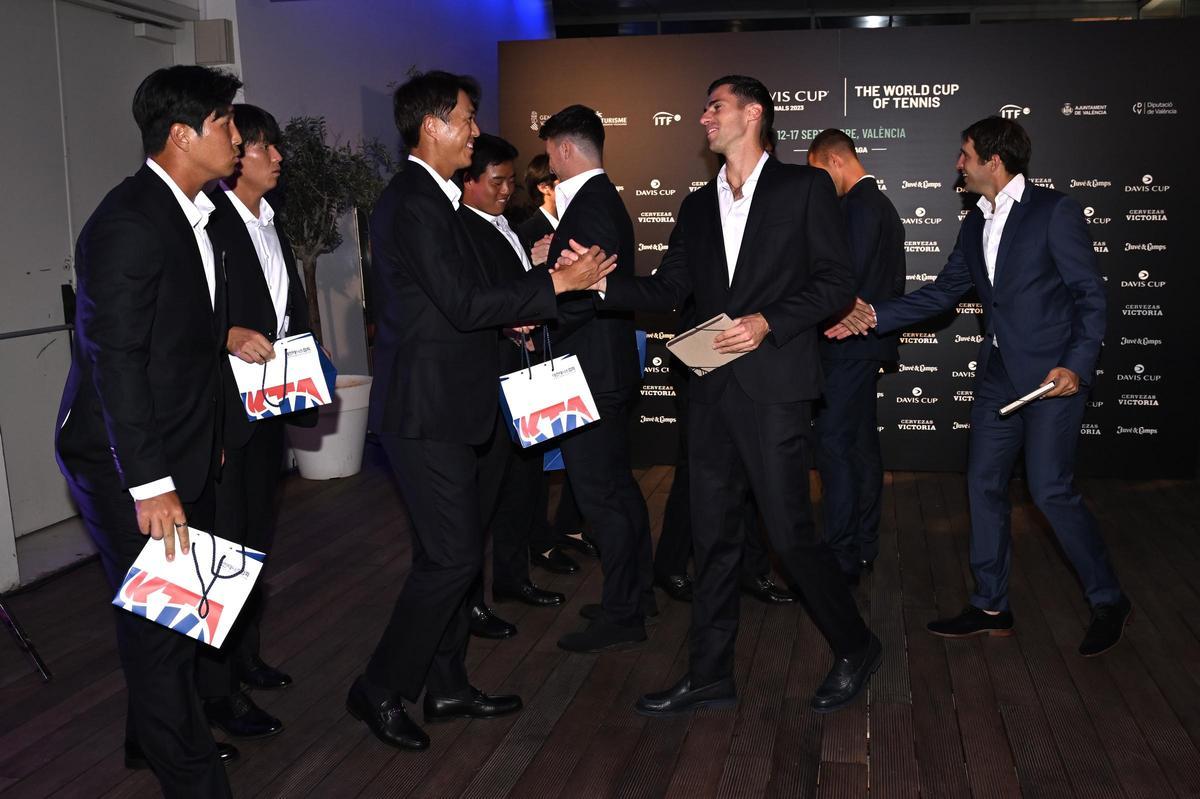 Cena oficial en el Veles e Vents de València por la Copa Davis