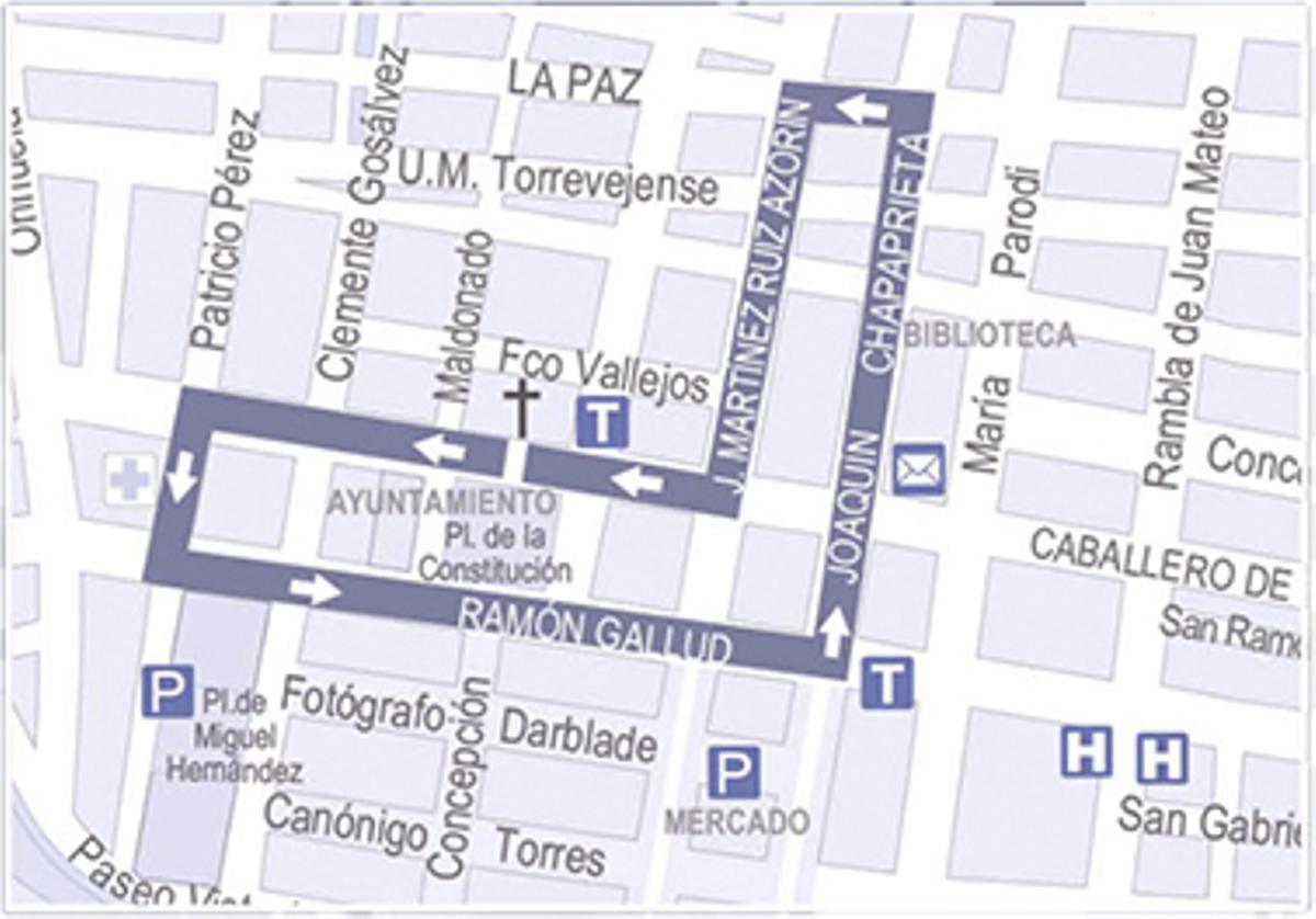 Itineario de la procesión de Lunes Santo de 2025