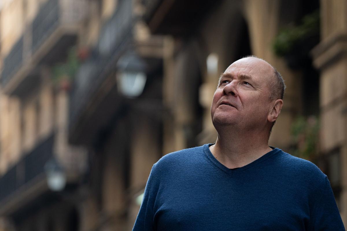 Arnaldur Indridason, escritor islandés, en su visita a Barcelona