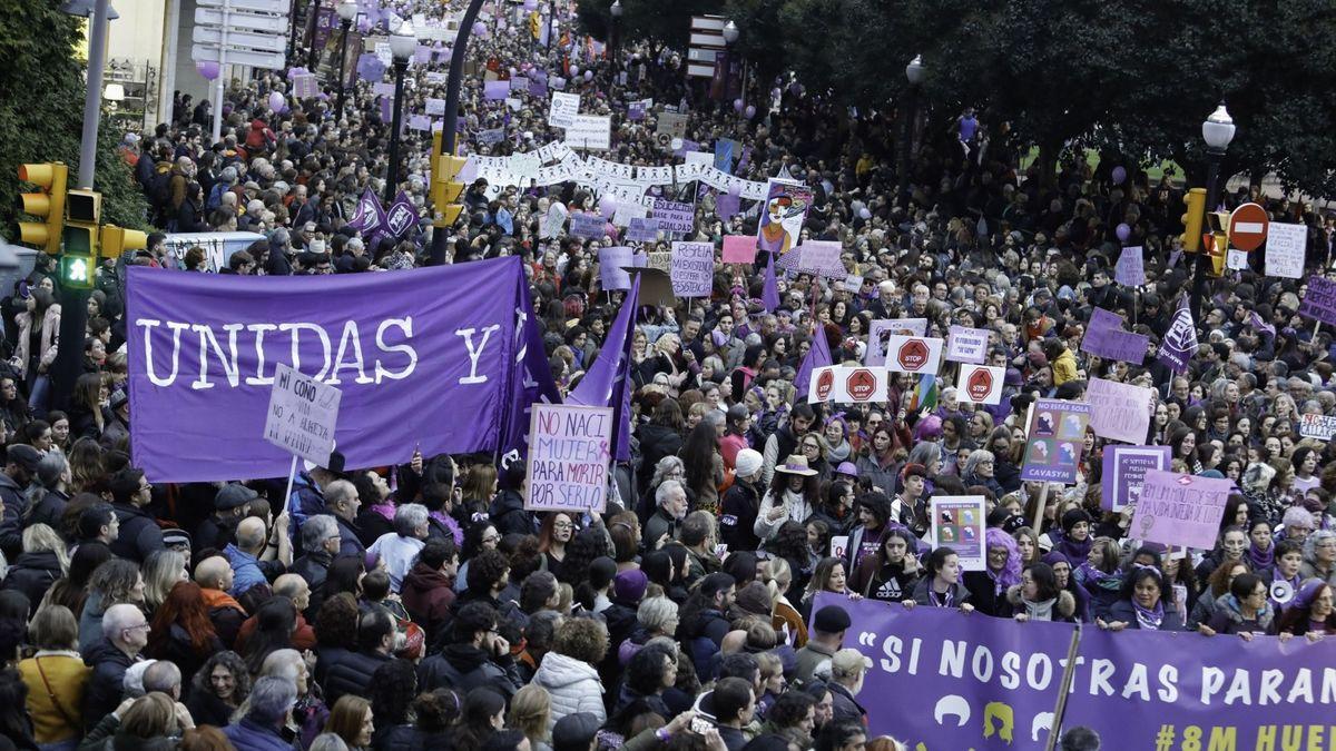 Manifestación del 8-M en Asturias, en una imagen de archivo.